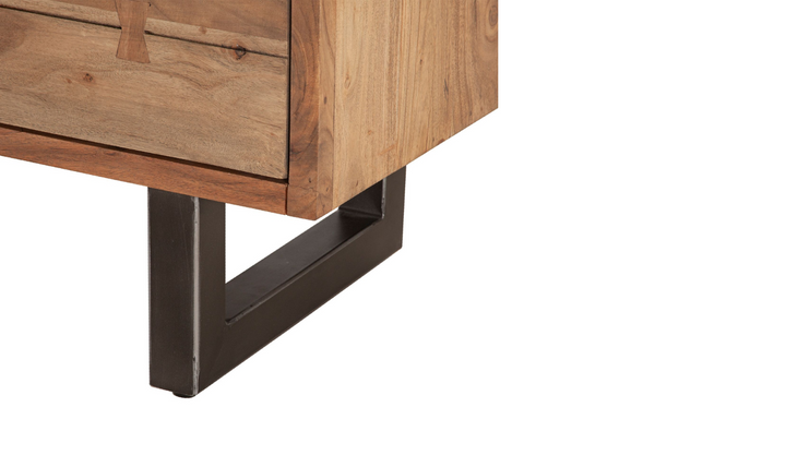 Aspen 58" Six Drawer Dresser With Steel base-Jennifer Furniture