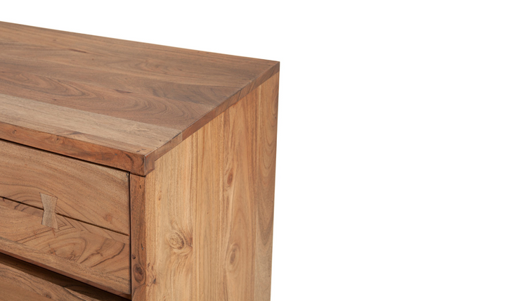 Aspen 58" Six Drawer Dresser With Steel base-Jennifer Furniture