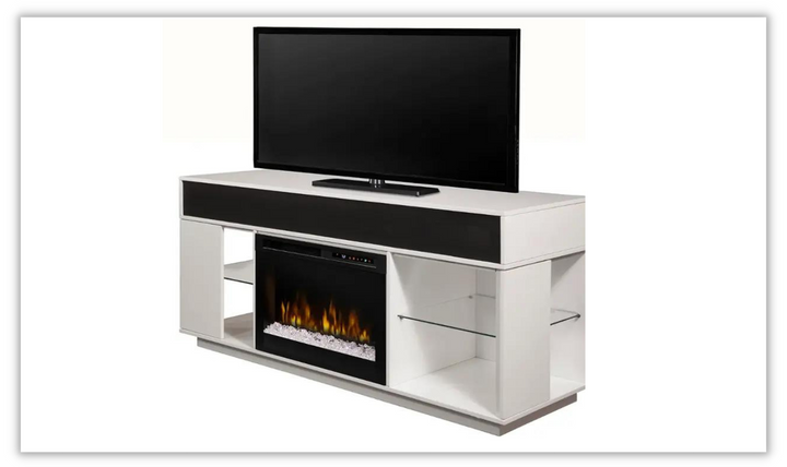 Audio Flex TV Console with Electric Free Standing Fireplace
