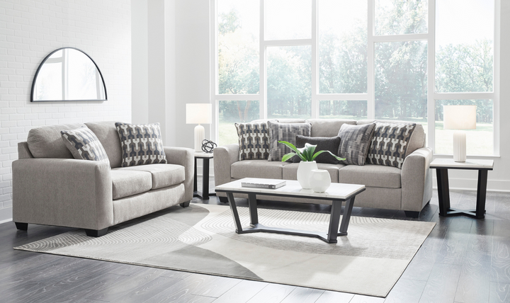 Modern Heritage Avenal Park 2-Seater Fabric Loveseat With Box Cushions
