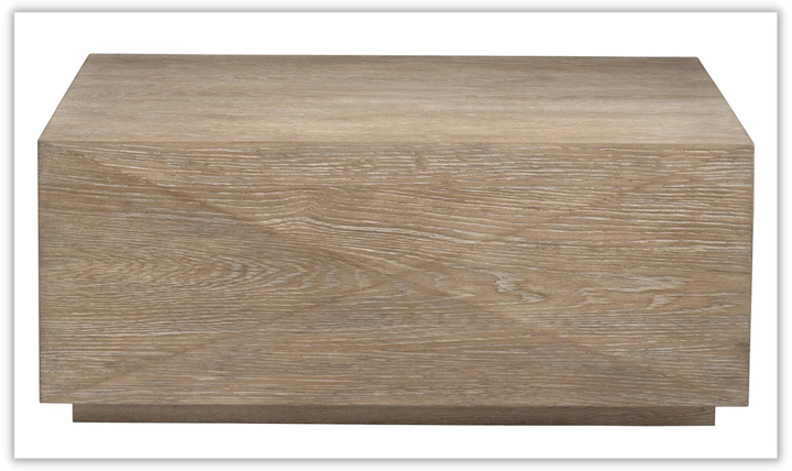 Aventura Square Wooden Cocktail Table in Gris Finish
