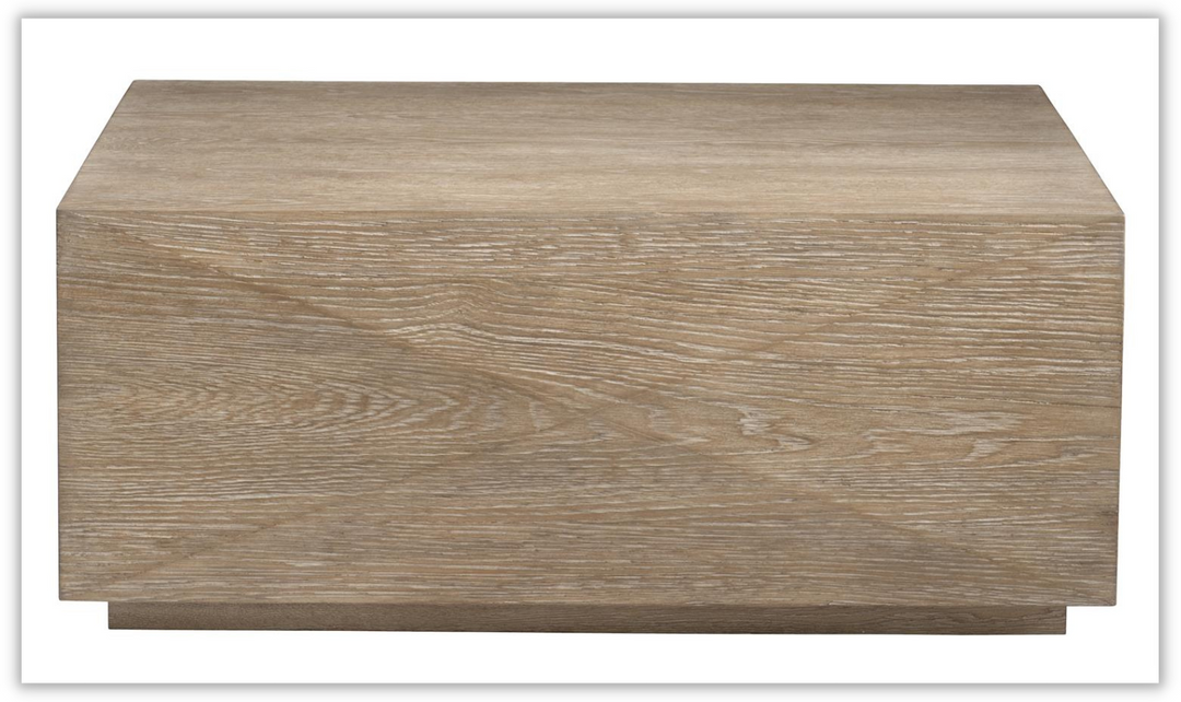 Aventura Square Wooden Cocktail Table in Gris Finish