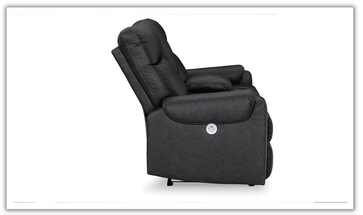 Modern Heritage Axtellton 3-Seater Carbon Leather Power Reclining Sofa