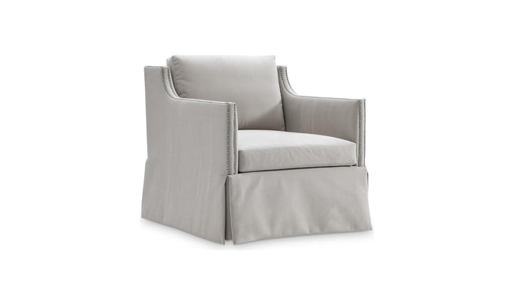 Bernhardt Delaney Fabric Swivel Chair-JenniferFurniture