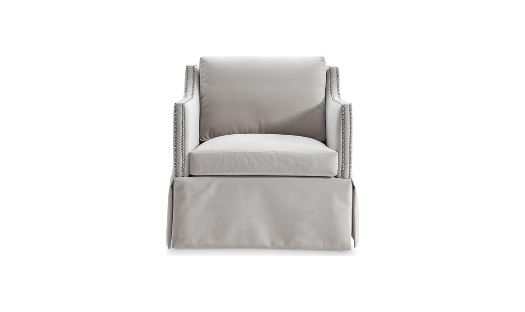Bernhardt Delaney Fabric Swivel Chair-JenniferFurniture