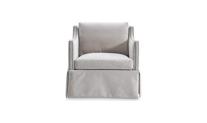 Bernhardt Delaney Fabric Swivel Chair-JenniferFurniture