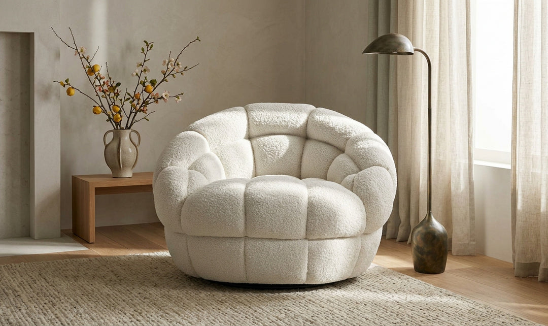 Bernhardt Coco Fabric Swivel Chair-Jennifer
