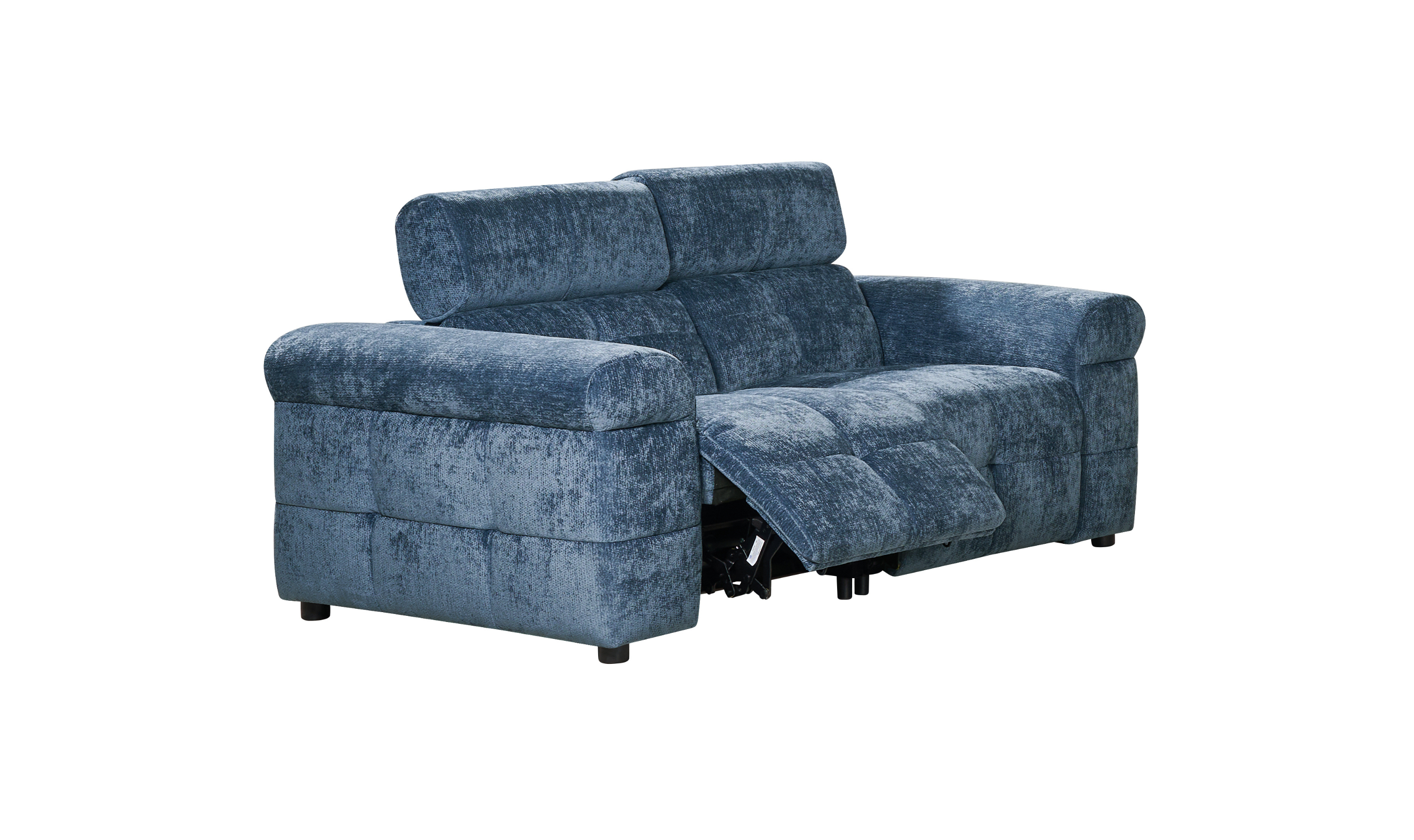 Klaussner Soffio Fabric Navy Blue Living Room 3pc Set