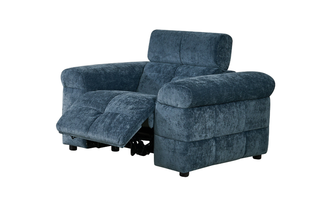 Klaussner Soffio Fabric Navy Blue Living Room Set