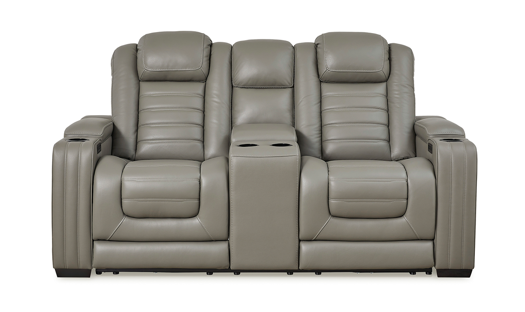 Backtrack Power Reclining Loveseat With Cup Holder Console