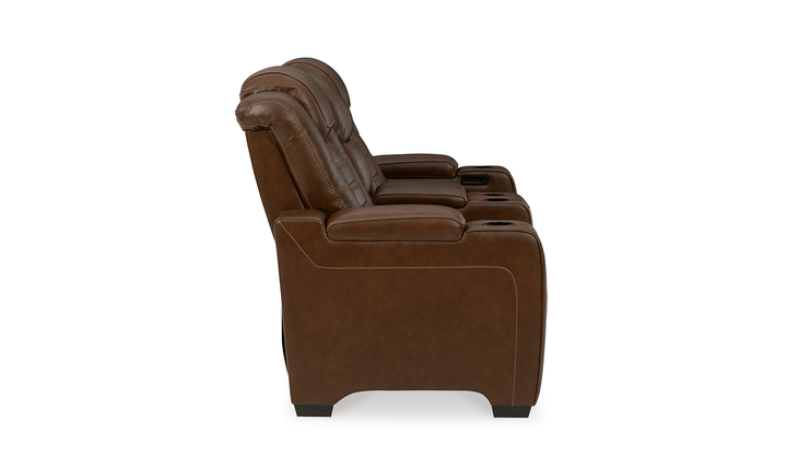 Backtrack Power Reclining Loveseat With Cup Holder Console