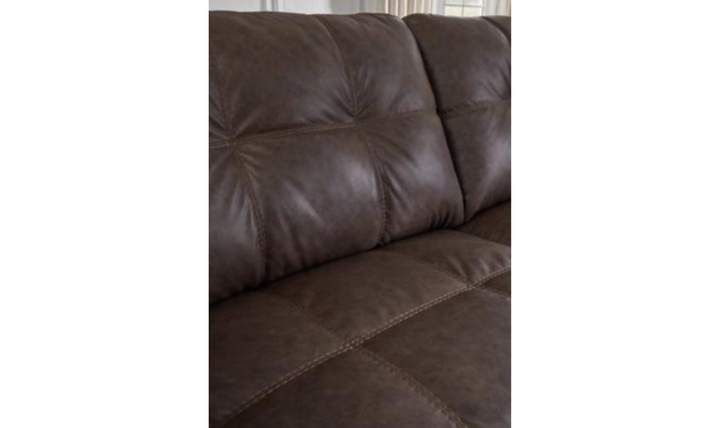 Barlin Mills 2-Piece Sectional with Chaise in Faux Leather