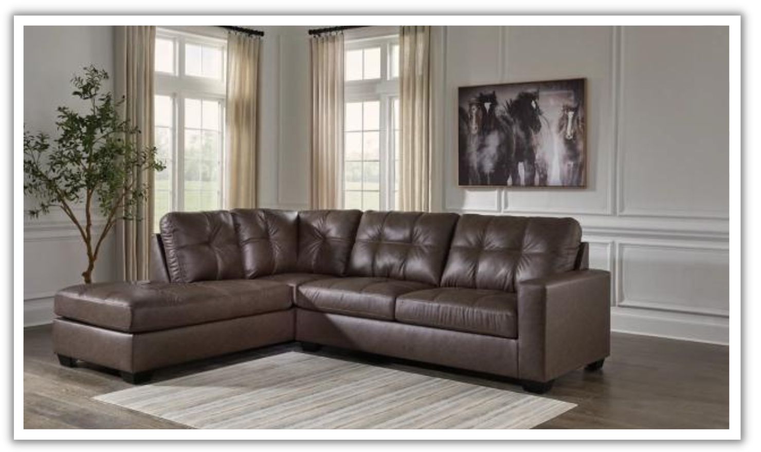 Modern Heritage Barlin Mills 2-Piece Sectional with Chaise