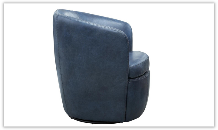 Barolo Leather Swivel Club Chair