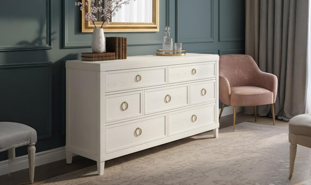 Bassett Ventura Transitional Dresser with Cedar-Lined Drawer Dresser-jennifer furniture