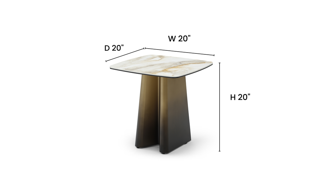Jennifer Italia Bastione Contemporary End Table