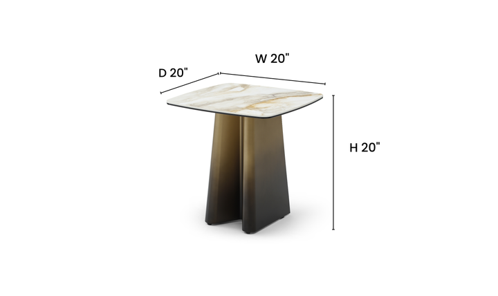 Jennifer Italia Bastione Contemporary End Table