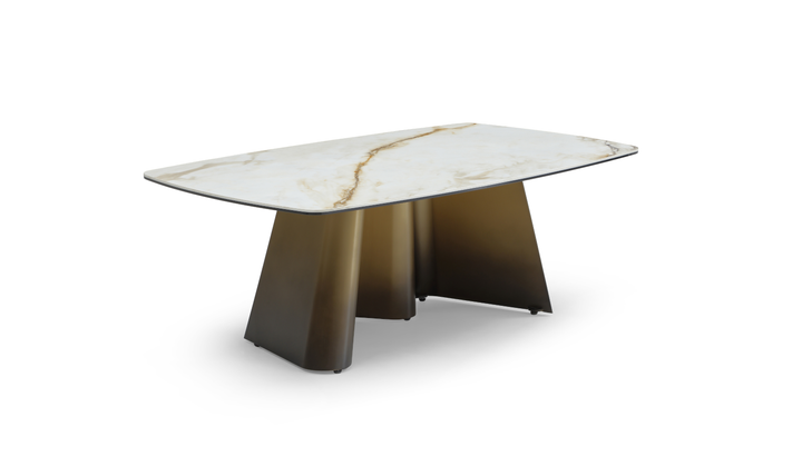 J & M Furniture Bastione Marble Contemporary Coffee Table - Jennifer Furniture
