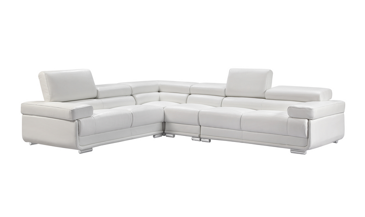 Baxton L-Shaped Leather Sectional Sofa