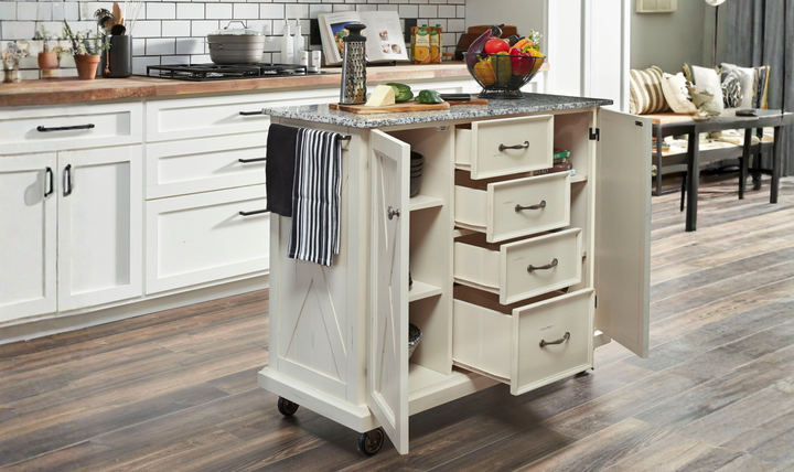 Bay Lodge Kitchen Cart 18 by homestyles - Jennifer Furniture