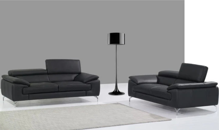 Jennifer Italia Vision 2-Seater Leather Sofa with Adjustable Headrest