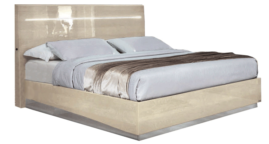 ESF Italia Platinum Legno Bed - IVORY (King/ Queen Size)