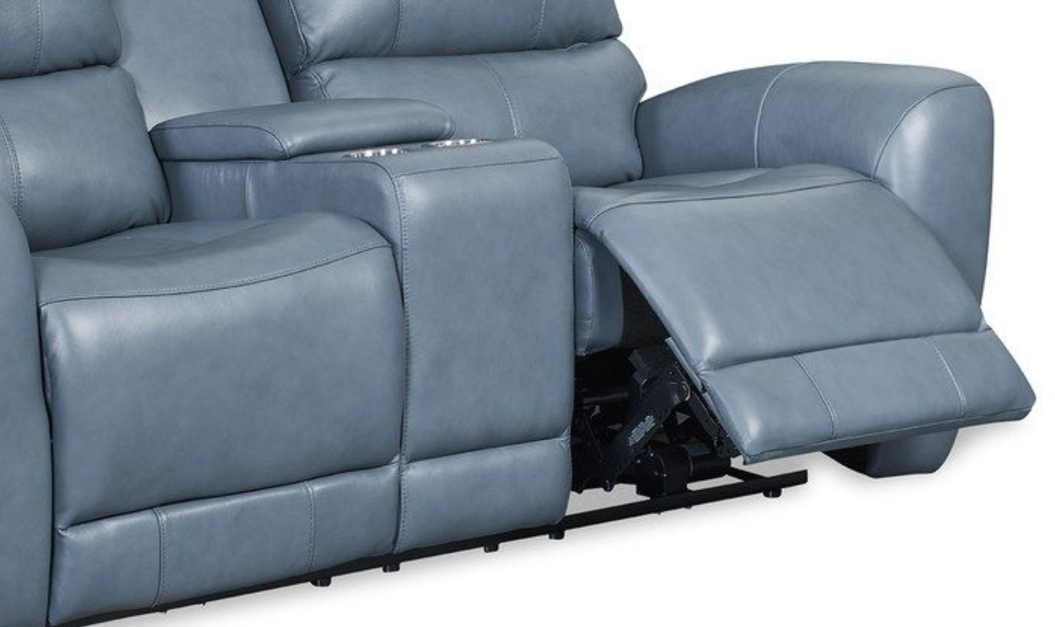 Bel Air Power Reclining Lay-Flat Loveseat + Power Headrest-jennifer furniture