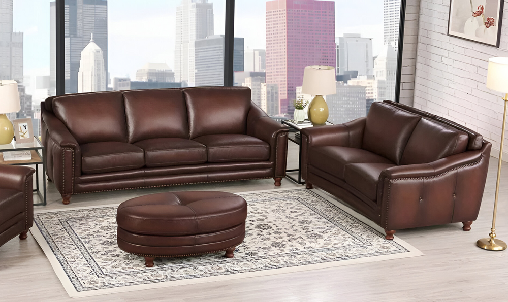 Belfast Leather Living Room Set-Jennifer Furniture