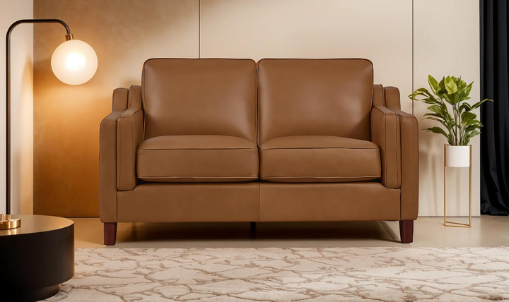 Bella Leather 2-Seater Loveseat-Jennifer Furniture
