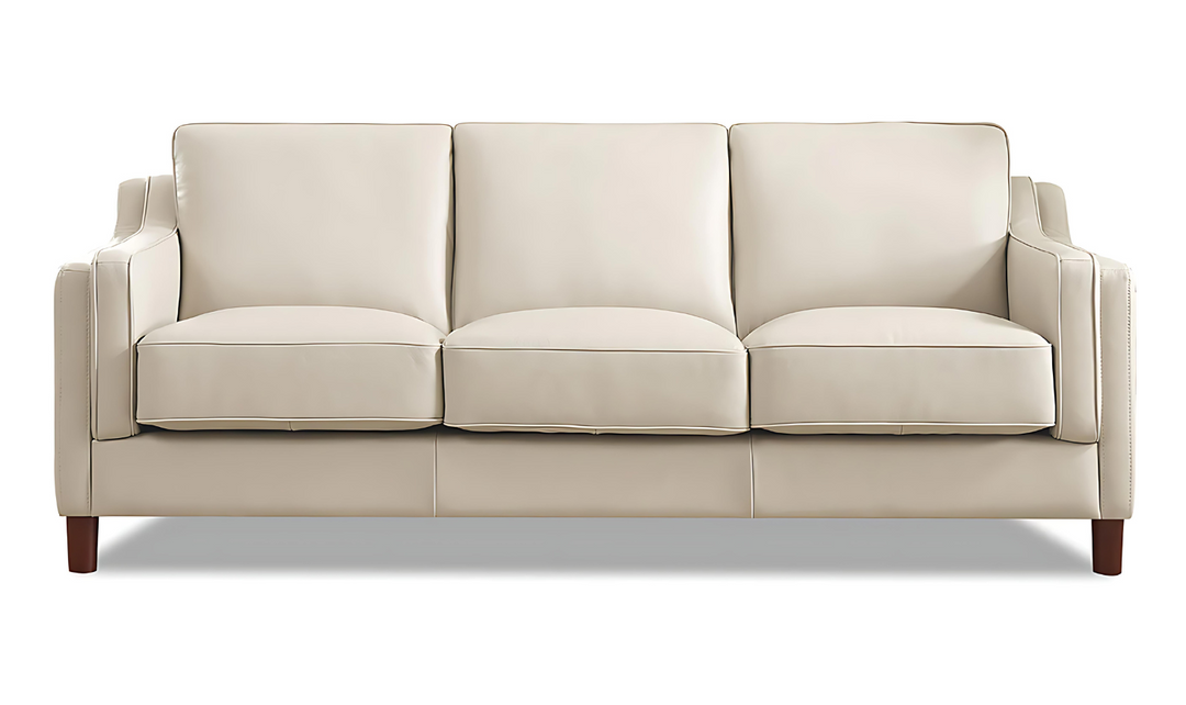 Bella Leather 3-Seater Sofa-Jennifer Furniture