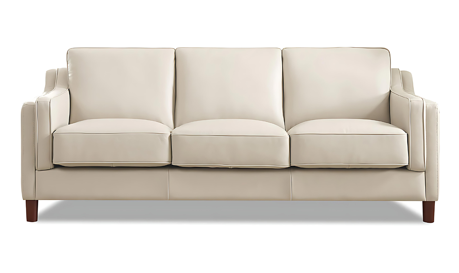 Bella Leather Living Room Set With Box Cushion-Jennifer Furniture