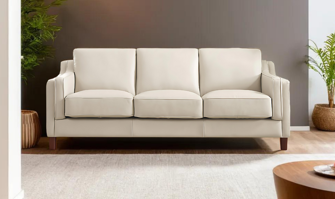 Bella Leather 3-Seater Sofa-Jennifer Furniture