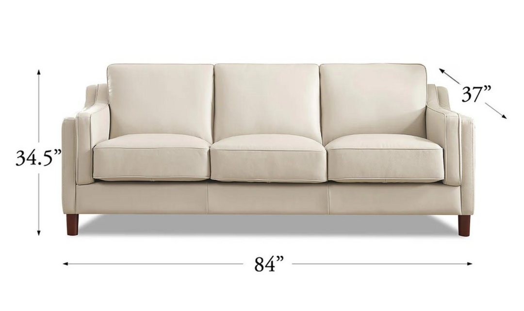 Bella Leather 3-Seater Sofa-Jennifer Furniture