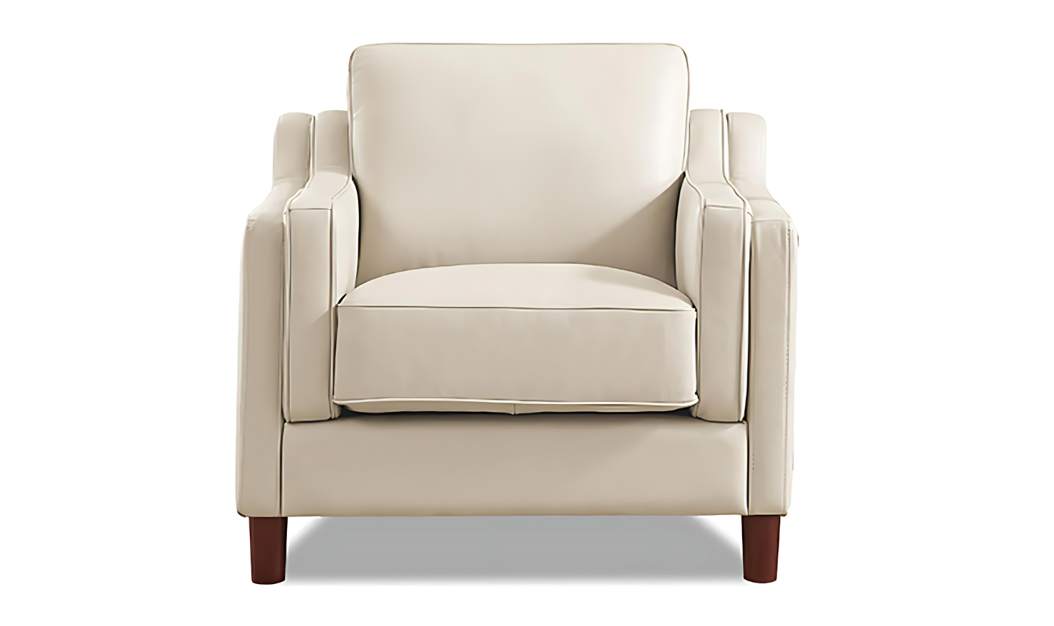 Bella Leather Living Room Set With Box Cushion-Jennifer Furniture