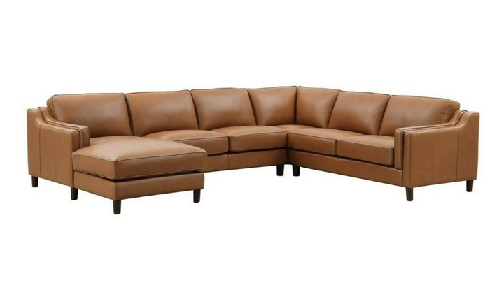 Bella U-Shape Leather Sectional Sofa with Chaise-Jennifer Furniture