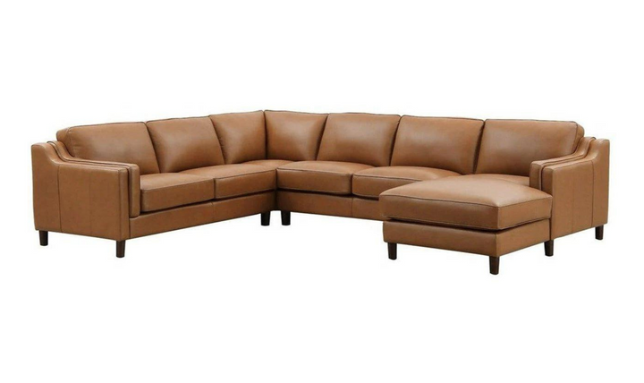 Bella U-Shape Leather Sectional Sofa with Chaise-Jennifer Furniture