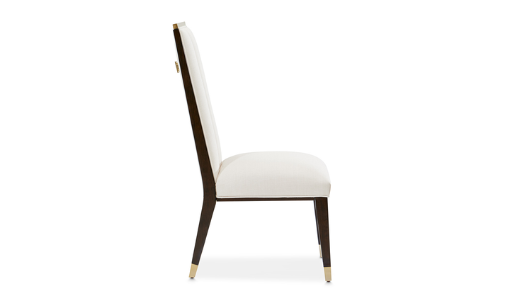 AICO Belmont Place Polyester Blend Solid Back Dining Side Chair (Set of 2)