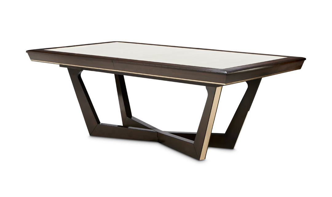 AICO Belmont Place Rectangular Dining Table in Brown