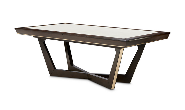 AICO Belmont Place Rectangular Dining Table in Brown