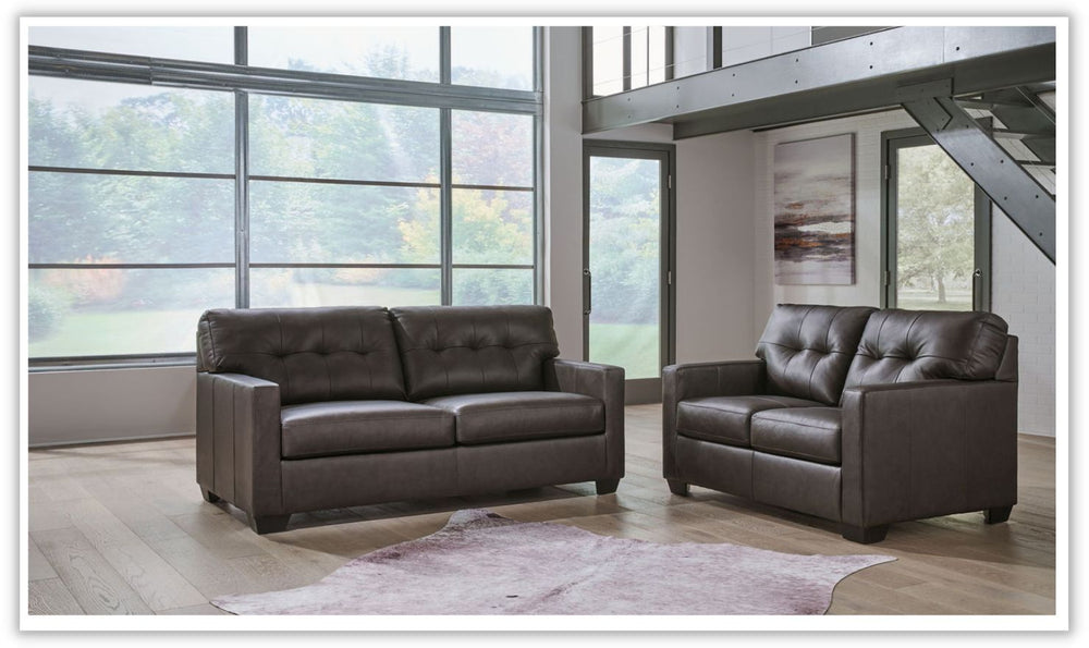 Belziani Leather Living Room Set