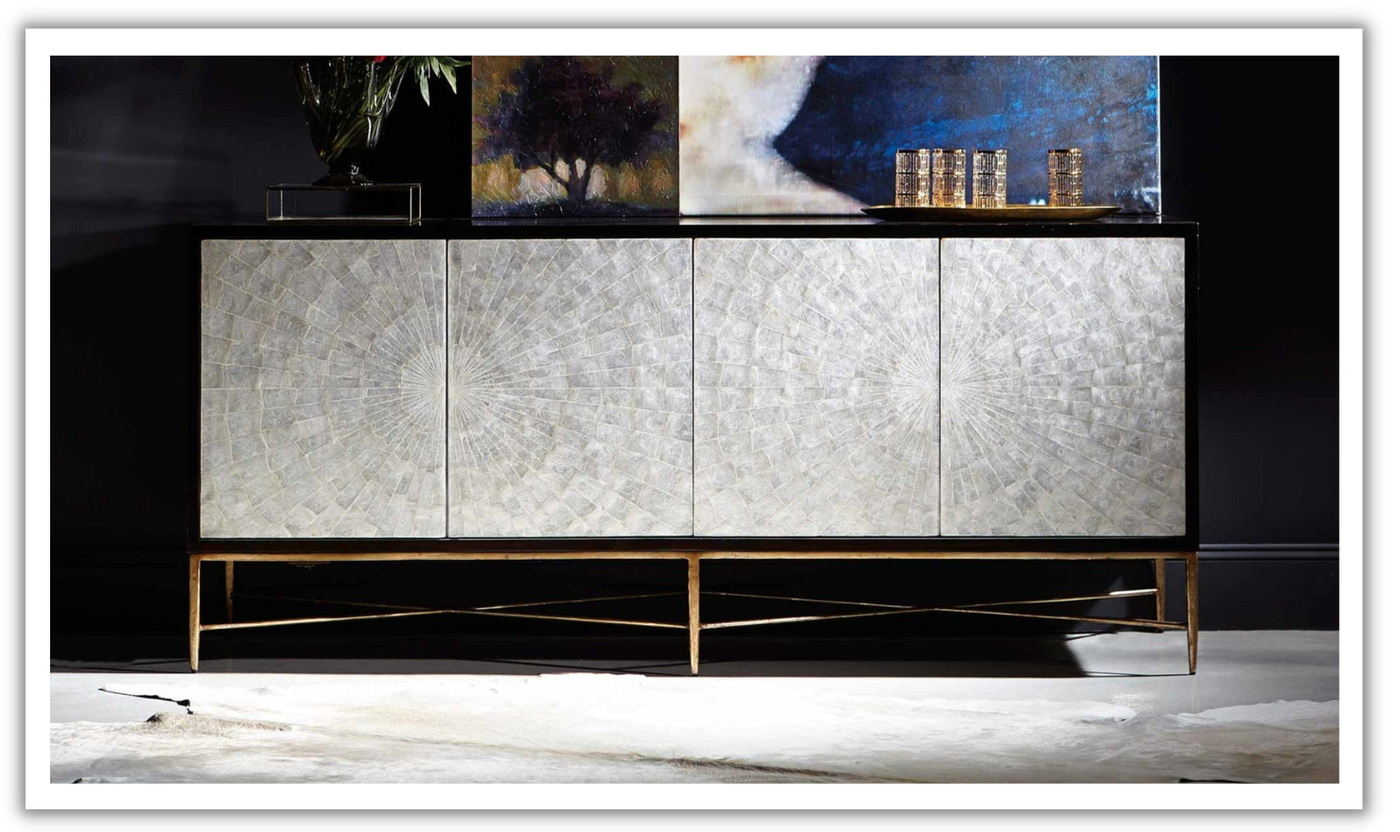 Bernhardt Adagio Contemporary Style Buffet with Adjustable Shelves