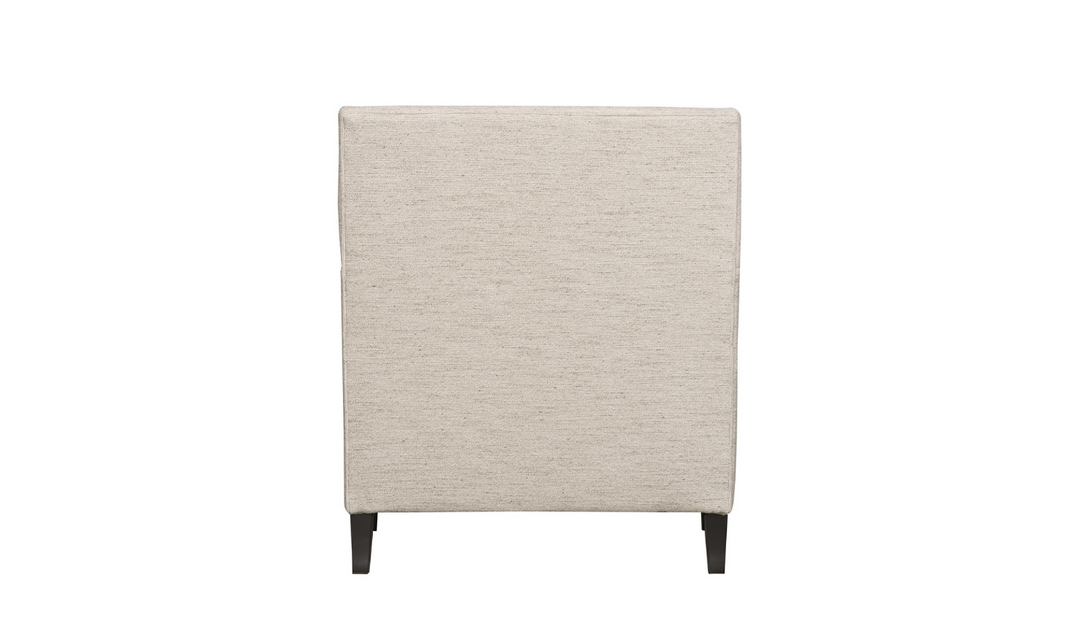 Bernhardt Addison Fabric Spring Down Cushion Chair with Mocha Finish