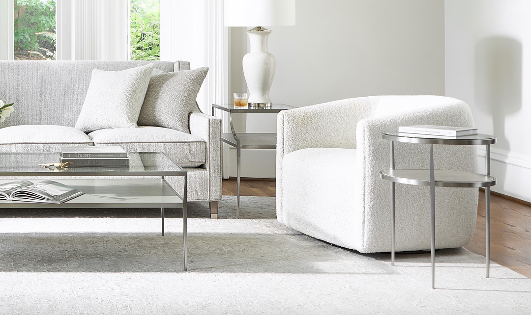 Bernhardt Aline Fabric Swivel Chair-Jennifer