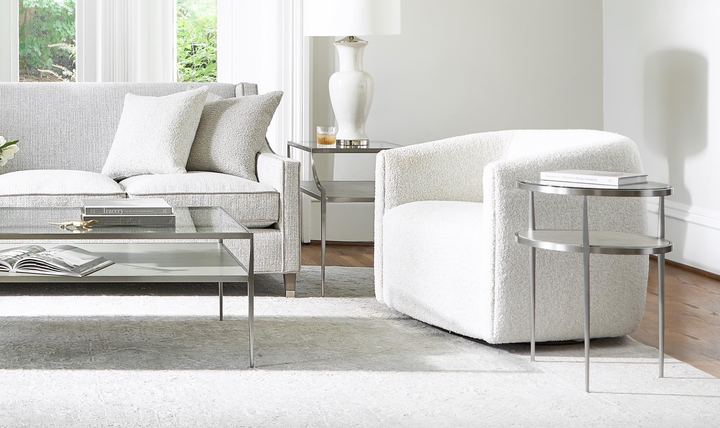 Bernhardt Aline Fabric Swivel Chair-Jennifer
