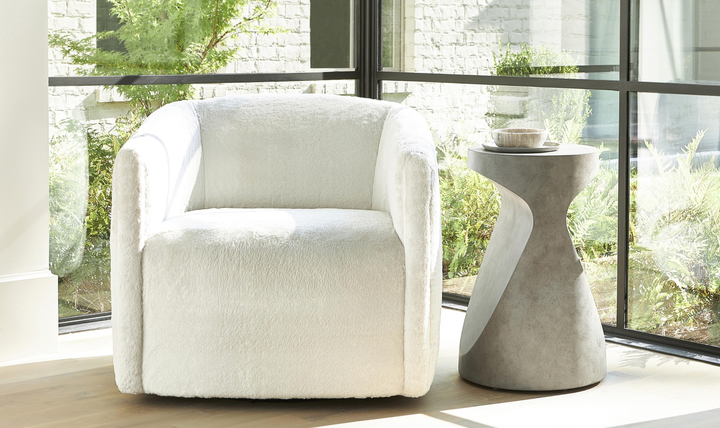 Bernhardt Aline Fabric Swivel Chair-Jennifer