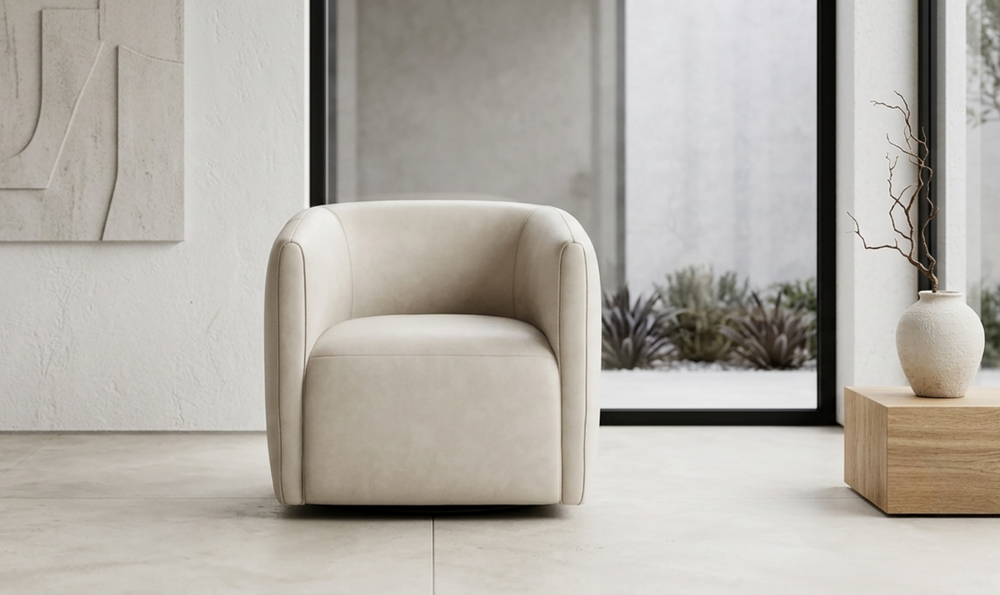 Bernhardt Aline Fabric Swivel Chair-Jennifer