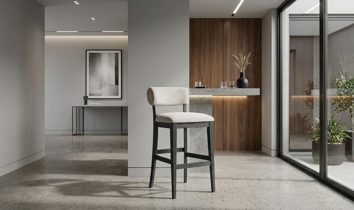 Bernhardt Amos Wooden Bar Stool-Jennifer Furniture