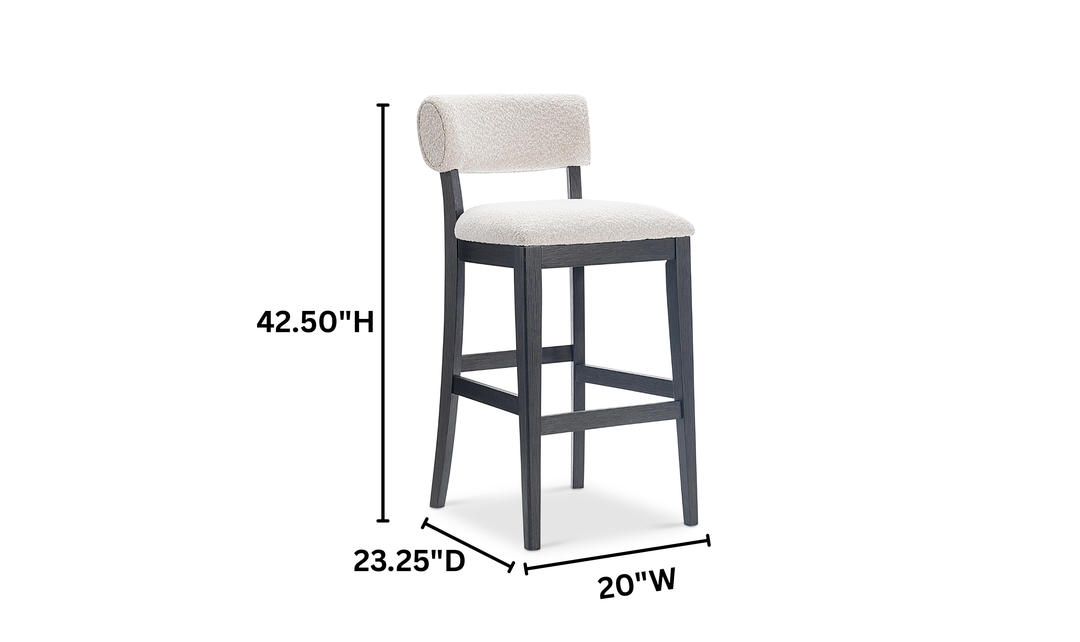 Bernhardt Amos Wooden Bar Stool-Jennifer Furniture