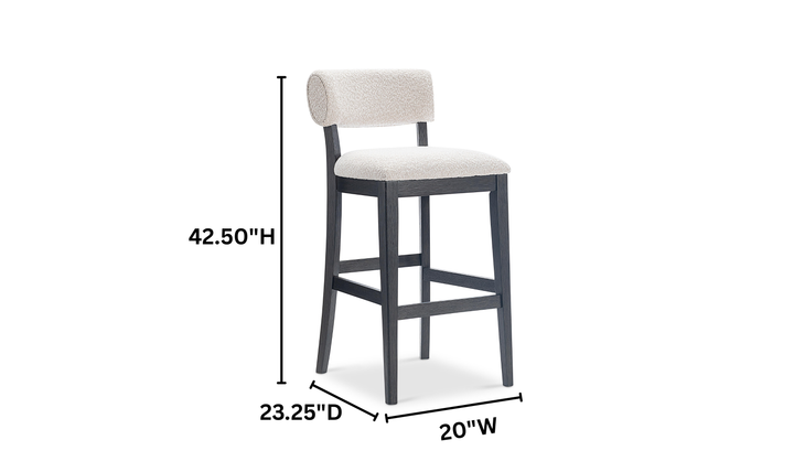Bernhardt Amos Wooden Bar Stool-Jennifer Furniture