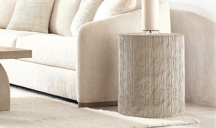 Bernhardt Antibes Cylindrical Drum Accent Table- Jennifer Furniture